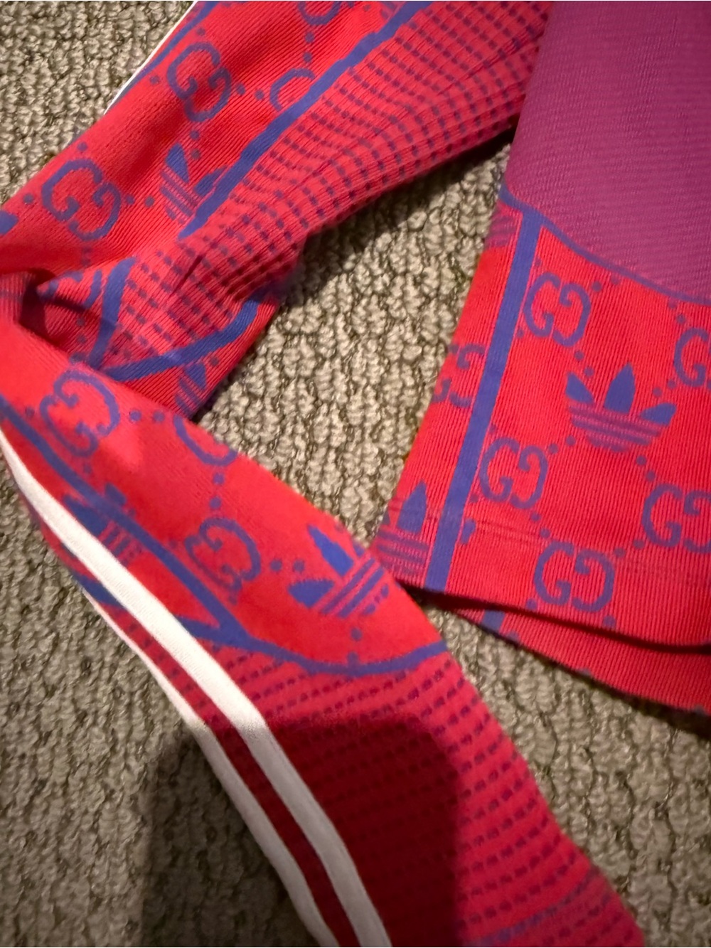 Gucci woman Red & Purple Cropped Logo Jacket - Picture 5 of 9